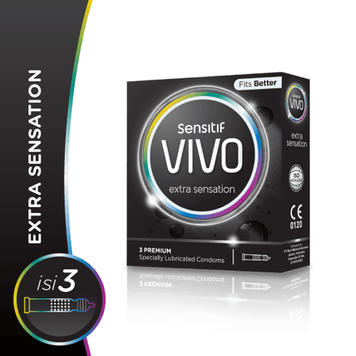 VIVO  Kondom Sensitif Extra Sensation