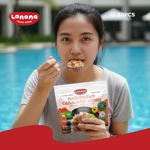 Lanana Travel Series: Nasi Cakalang Woku - Isi 30 Pcs