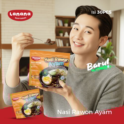 Lanana Soup Series: Nasi Rawon Ayam - Isi 30 Pcs