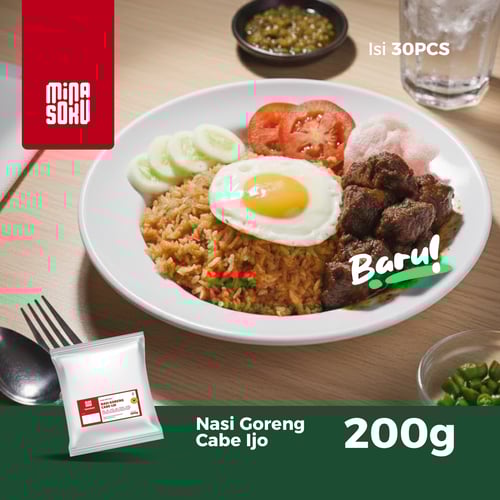 Mina Soku Nasi Goreng Cabe Ijo - Isi 30 Pcs