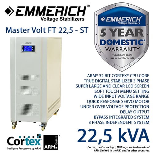 Stabilizer Emmerich Master Volt FT 22,5-ST . Stabilizer 22,5 kVA 3 Phase