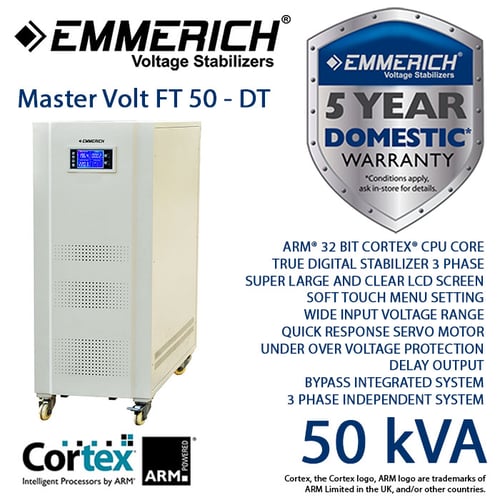 Stabilizer Emmerich Master Volt FT 50-DT. Stabilizer 50 kVA 3 Phase