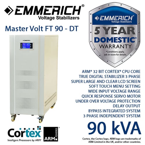 Stabilizer Emmerich Master Volt FT 90-DT. Stabilizer 90 kVA 3 Phase