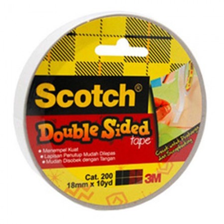 SCOTCH Double Sided Tape 7000040168 200M 18mmx10y