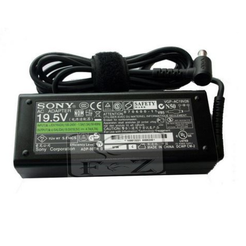 SONY Adaptor Laptop 19.5V 4.7A 92W (6.5x 4.4mm) Include Kabel Power.