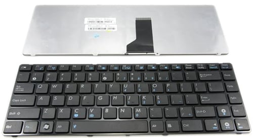 ASUS Laptop Keyboard A42 A42J K42 X44 X44SL U30 U31 UL30 UL80 MP-10A83US-5281 Black With Frame.