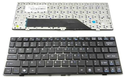 Keyboard Laptop MSI U135 U135DX U160 U180 L1600 V103622AS1 US Black.