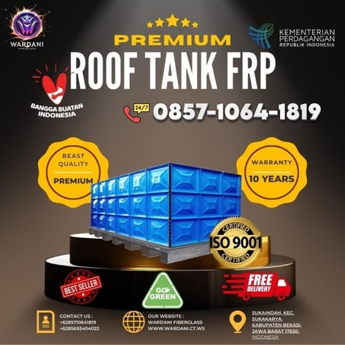 Tangki Panel / Tangki Air / Toren Air / Tandon Air / Tangki Fiber / Tangki FRP / Tangki Fiberglass 450m3 Material Komposit