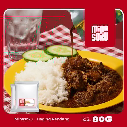 Mina Soku Rendang Daging Sapi - Isi 30 pcs