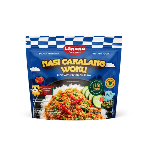 Lanana Travel Series: Nasi Cakalang Woku - Isi 30 Pcs