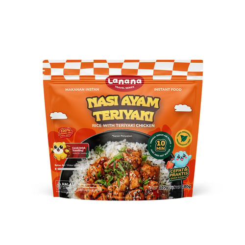 Lanana Travel Series: Nasi Instan Ayam Teriyaki - Isi 30 Pcs