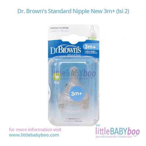 Dr. Brown's Standard Nipple New 3m+ (Isi 2)