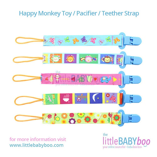 Happy Monkey Toy / Pacifier / Teether Strap