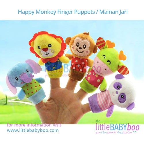 Happy Monkey Finger Puppets / Mainan Jari