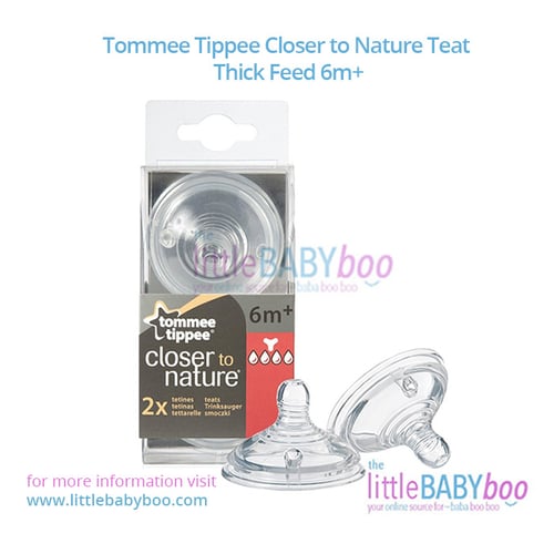 Tommee Tippee Closer to Nature Teat Thick Feed 6m
