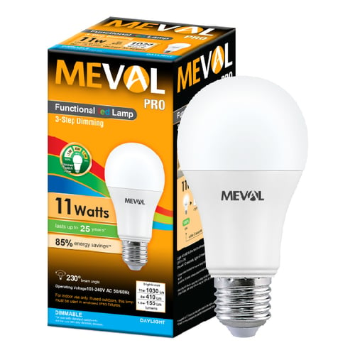 Meval LED 3-Step Dimming Pro 11W - Putih