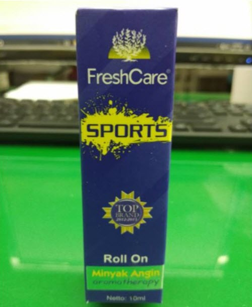 FRESH CARE SPORTS ROLL ON MINYAK ANGIN AROMATHERAPY ISI 10 ML