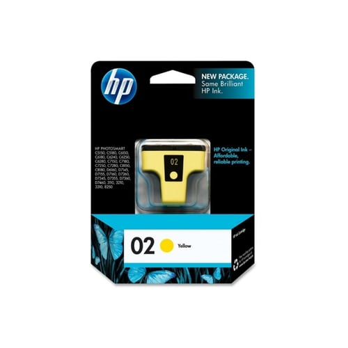 HP Tinta Ink Cartridge Original 02 C8773WA Yellow