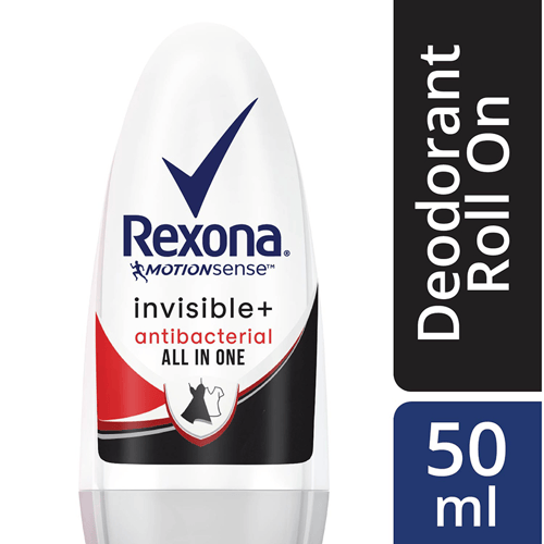 Rexona Women Roll On Invisible+ Antibacterial All In One 50ml