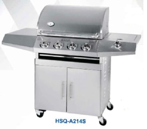 Getra HSQ-A214S Gas Barbeque with side burner/alat pemanggang