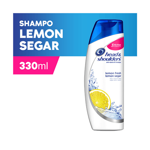Head & Shoulders Shampoo Lemon Segar 330ml