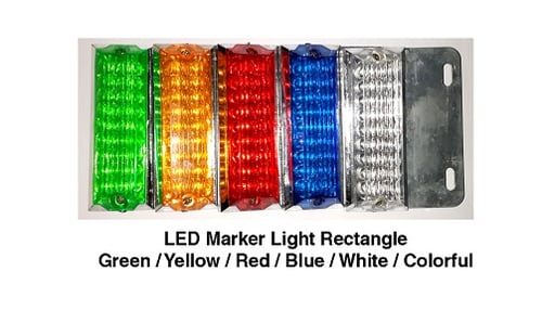 Led Marker Light Rectangle 12 Dioda 24V &amp; 12V