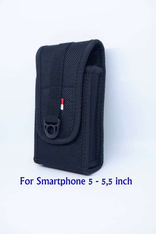 Sarung HP Pinggang Kanvas Single Slot Max 5.5 Inch