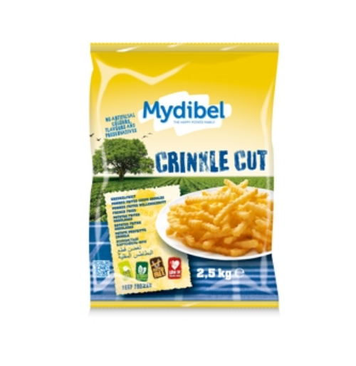 Mydibel Kentang Crincle Cut 2.5kg - 1Pack