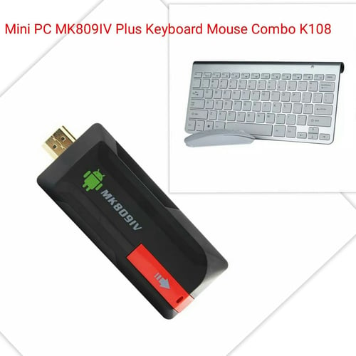 Mini Pc Stick MK809IV Smart Tv Box Android 7.1 Nougat + Wireless Keyboard Mouse Combo