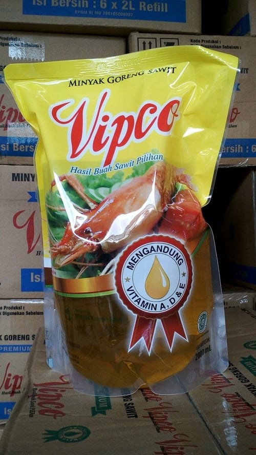 VIPCO Minyak Goreng 500 ml 1 Karton isi 24 Pcs