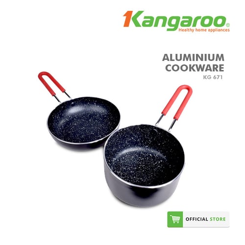 Kangaroo Frypan Set KG671 d 12 & 14 cm Bebas PFOA