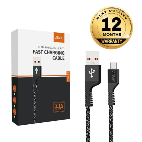 VIDVIE Micro USB Cable CB433 / Kabel Data / Fast Charging