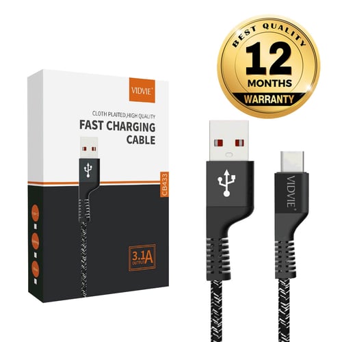 VIDVIE Type-C USB Cable CB433 / Kabel Data / Fast Charging