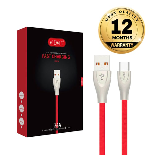 VIDVIE Type-C USB Cable CB435 / Kabel Data / Fast Charging