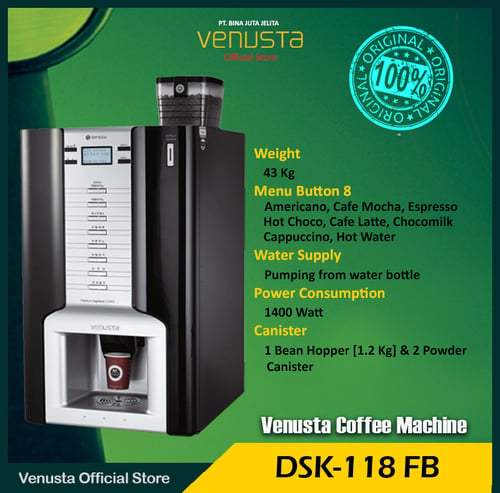 VENUSTA Coffee Machine DSK-118 FB