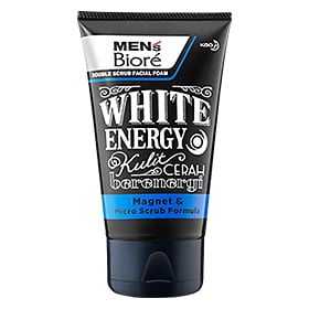 MENS BIORE Double Scrub Facial Foam White Energy 100g