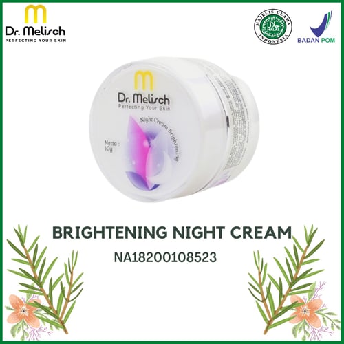 Brightening Night Cream Dr Melisch Kualitas Terbaik Untuk Perawatan Wajah