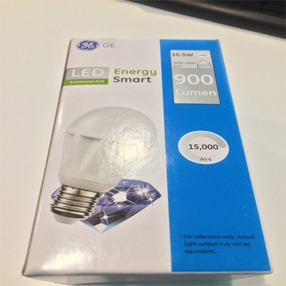 GE LED Bulb 10.5Watt 3000K - 1