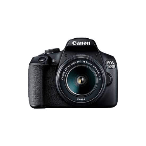 Canon EOS 1500D with lens 18-55mm IS II
