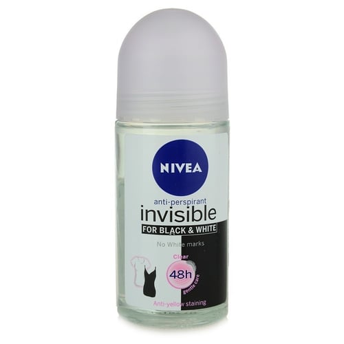 NIVEA Invisible for Black & White Clear Roll On 50ml