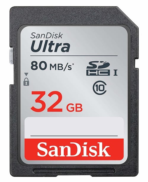 SanDisk 32GB Ultra Class 10 SDHC UHS-I 80Mb/s SDSDUNC-032G-GN6IN