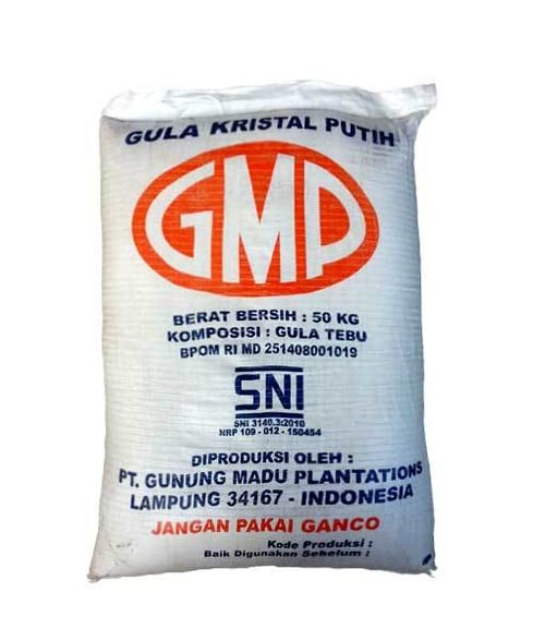 GMP Gula Pasir berat 50kg