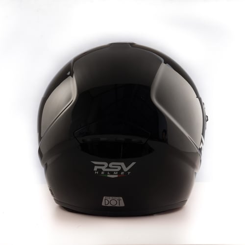 RSV Super Color Black Glossy Helm Half Face