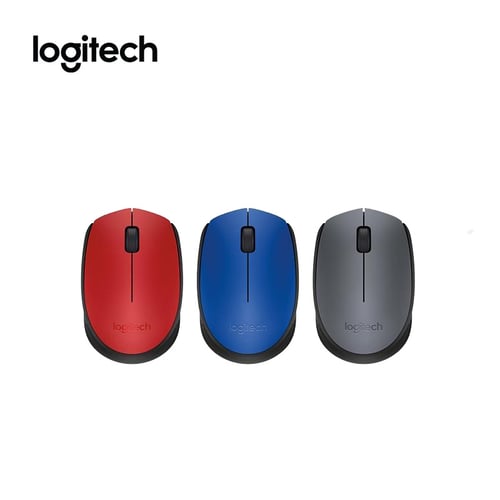 Logitech M171 Wireless Mouse - Blue/ Red/Grey
