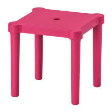 IKEA Utter - Bangku Kecil Anak - Dalam-Luar Ruang - Merah Muda
