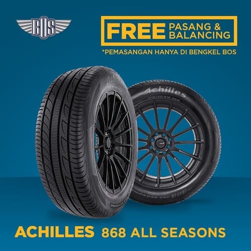ACHILLES Ban Mobil 868 All Seasons 205/65 R15 94H TUBELESS GRATIS JASA PASANG
