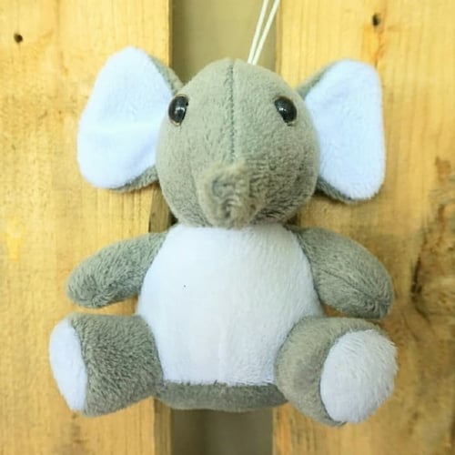 Boneka Hewan Karakter Gajah Kecil Polos Hiasan||Souvenir