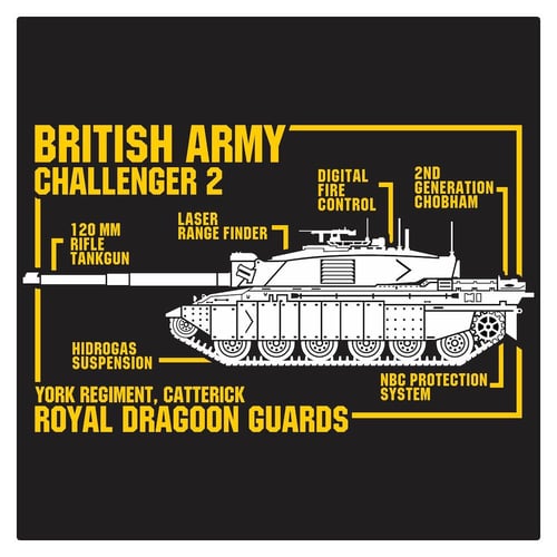 British Army Challenger Tank Cutting Sticker