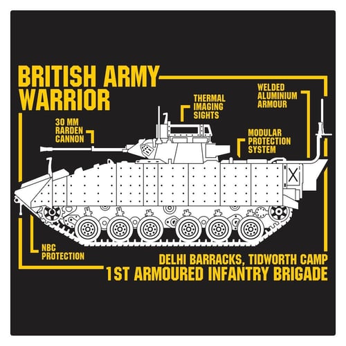 British Army Warrior IFV Cutting Sticker
