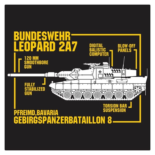 Bundeswehr Leopard 2A7 Cutting Sticker